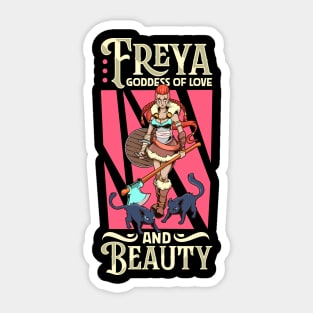 Viking love goddess Freya Sticker